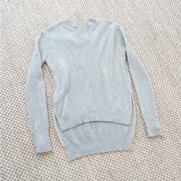 lululemon athletica Sweaters - Lululemon Knit Pullover Sweater – Women’s Size 4 – Light Gray